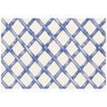 Hester & Cook Blue Lattice Paper Placemat