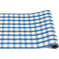 Hester & Cook Blue Painted Check Table Runner