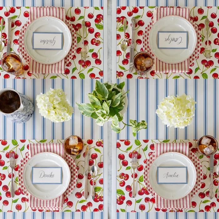 Hester & Cook Cherries Paper Placemat