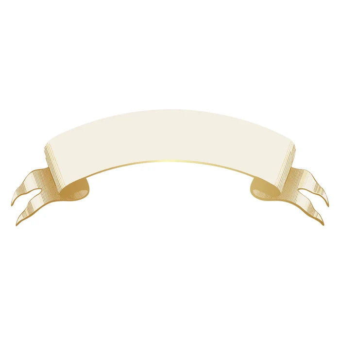 Hester & Cook Classic Gold Banner Table Accents