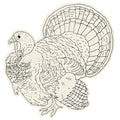 Hester & Cook Coloring Turkey Paper Placemat