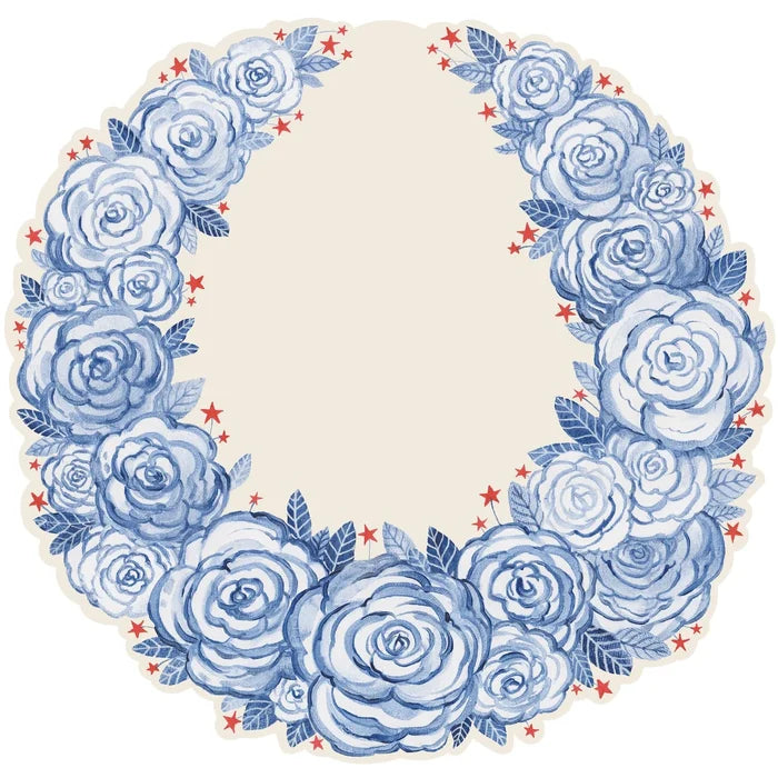 Hester & Cook Die-Cut American Floral Wreath Placemat