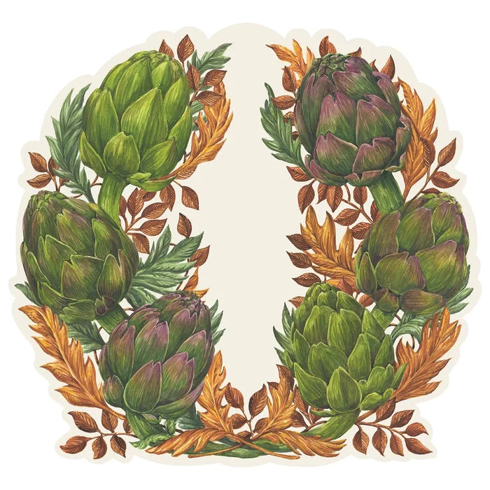 Hester & Cook Die-Cut Artichoke Wreath Placemat