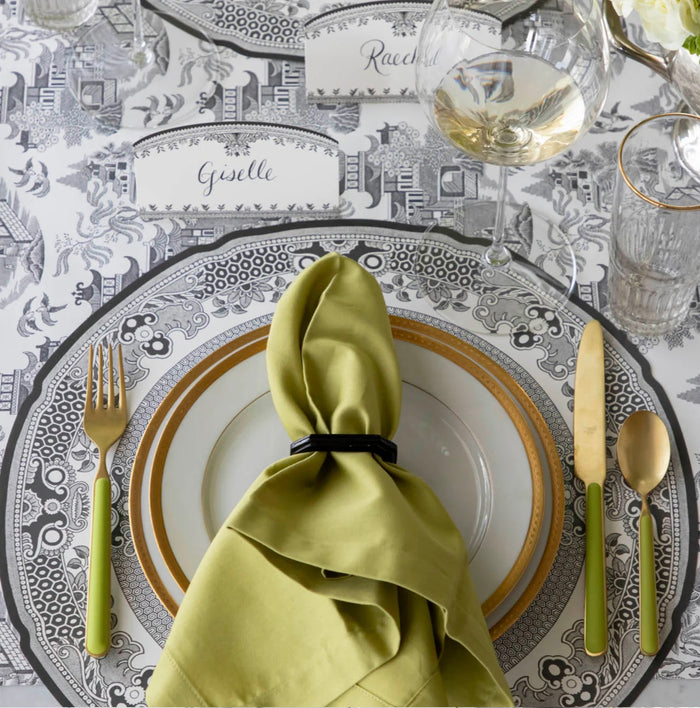 Hester & Cook Die-Cut Black Willow Plate Placemat