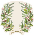 Hester & Cook Die-Cut Christmas Sprigs Placemat