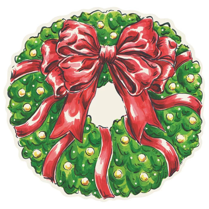 Hester & Cook Die-Cut Holiday Wreath Placemat