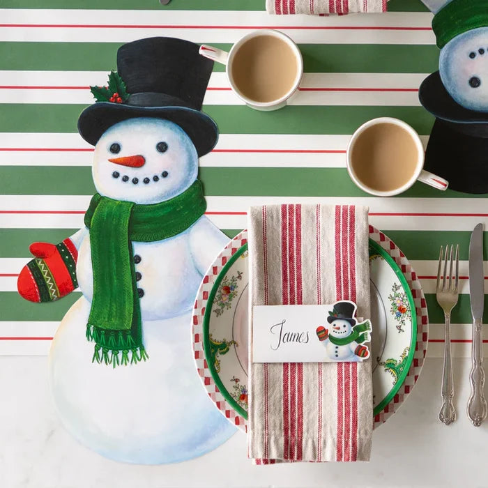 Hester & Cook Die-Cut Snowman Placemat