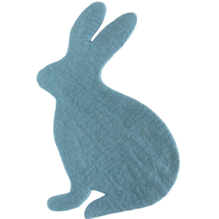 Hester & Cook Felt Bunny Placemat - Cornflower Blue