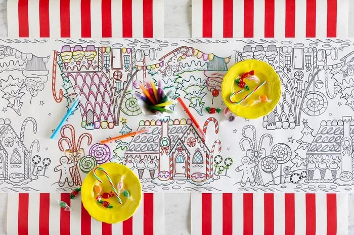 Hester & Cook Gingerbread Coloring Table Runner