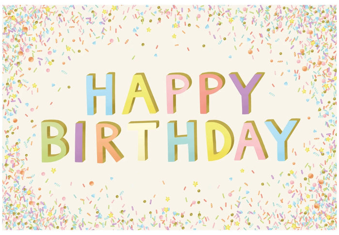 Hester & Cook Happy Birthday Sprinkles Paper Placemat