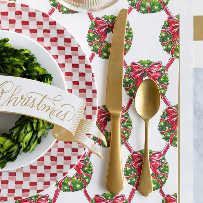 Hester & Cook Holiday Wreath Lattice Placemat