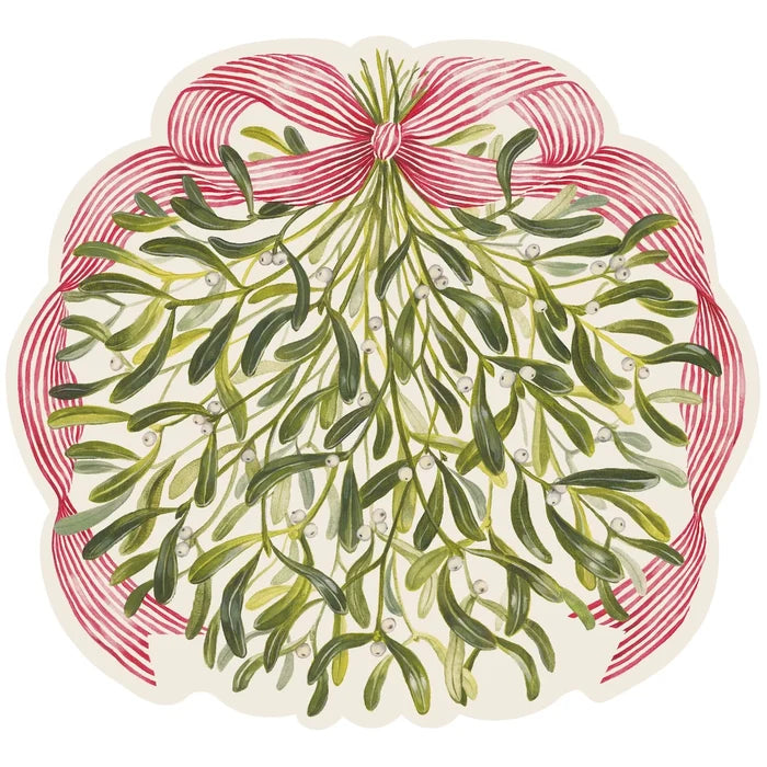 Hester & Cook Misteltoe Die-Cut Placemat