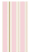 Hester & Cook Pink & Gold Awning Stripe Paper Guest Napkins