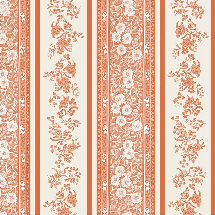Hester & Cook Pumpkin Burleigh Stripe Paper Cocktail Napkins