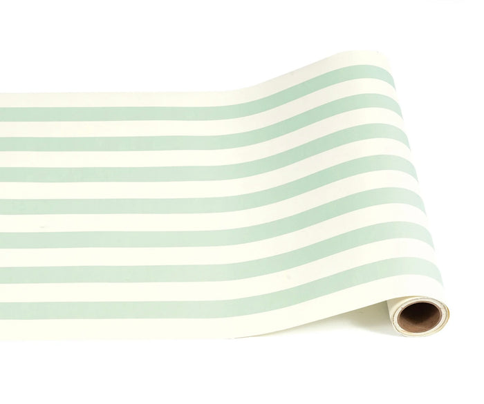 Hester & Cook Seafoam Classic Stripe Table Runner