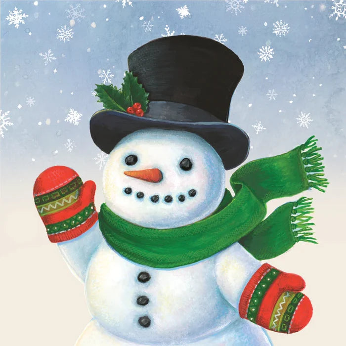 Hester & Cook Snowman Cocktail Napkins