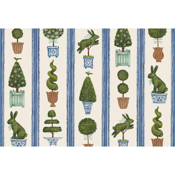 Hester & Cook Spring Topiary Paper Placemat