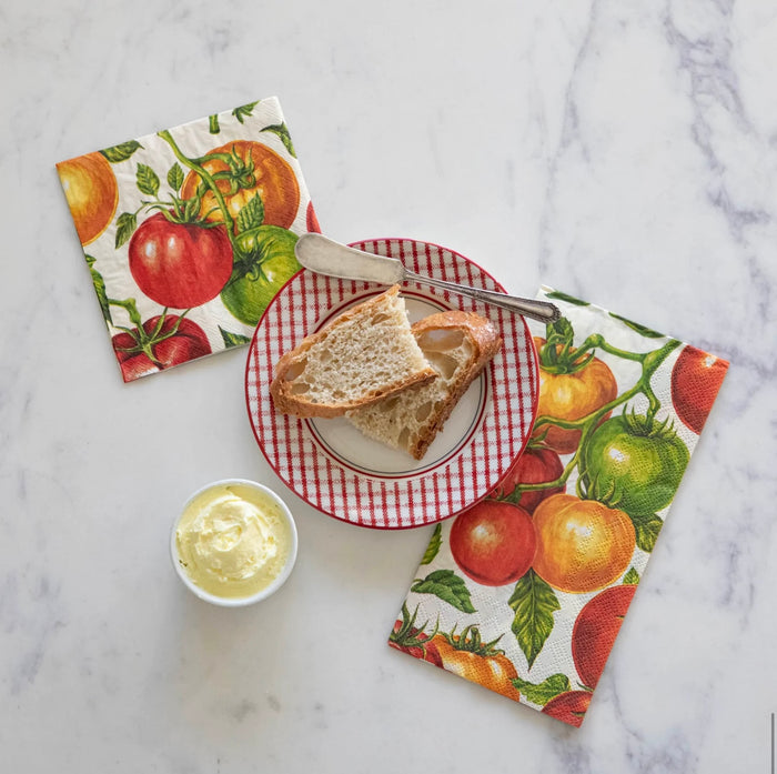 Hester & Cook Tomato Paper Guest Napkins