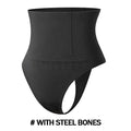 High Waist Tummy Control Thong Shapewear with Butt Lifter and Steel Bones for a Smooth Silhouette 6