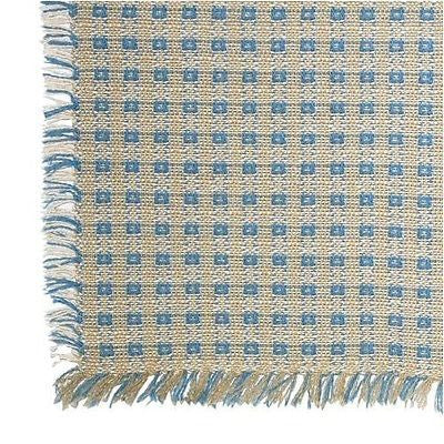 Homespun Tablecloth - Stone and Wedgewood - Tablecloths, Napkins, Runners, Placemats - Made in USA [Home Decor]- Olde Church Emporium