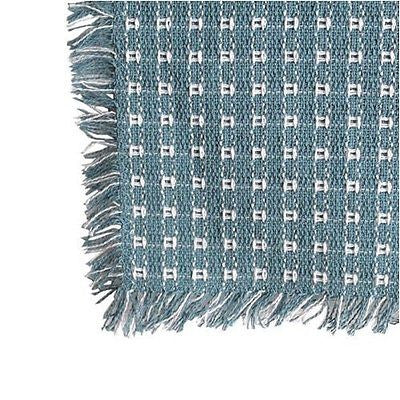 Homespun Tablecloth - Wedgewood and White -Tablecloths, Napkins, Runners, Placemats - Made in USA [Home Decor]- Olde Church Emporium