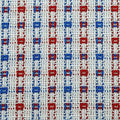 Homespun Tablecloth - White with Red and Blue - Tablecloths, Napkins, Runners, Placemats - Made in USA [Home Decor]- Olde Church Emporium