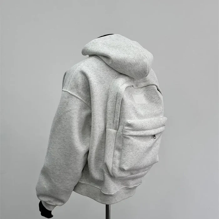 Hooded Sweatshirt with Backpack Design for Men, Casual Stylish Hoodie for Everyday Comfort 2