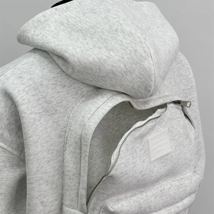 Hooded Sweatshirt with Backpack Design for Men, Casual Stylish Hoodie for Everyday Comfort 3