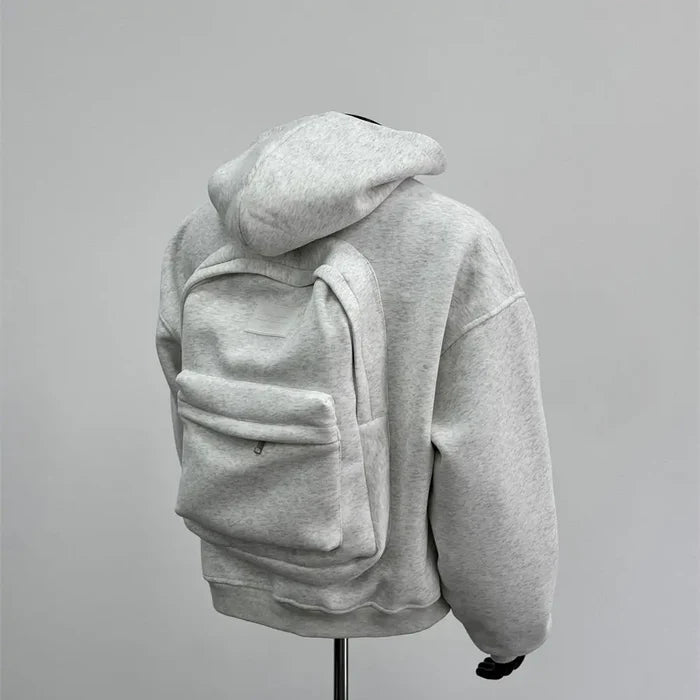 Hooded Sweatshirt with Backpack Design for Men, Casual Stylish Hoodie for Everyday Comfort 5