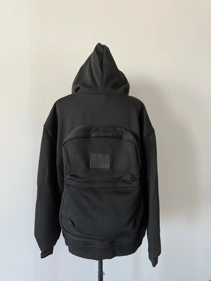 Hooded Sweatshirt with Backpack Design for Men, Casual Stylish Hoodie for Everyday Comfort 6
