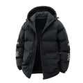 Insulating Men's Puffer Coat - Boxy Cut, Quilted, For Winter