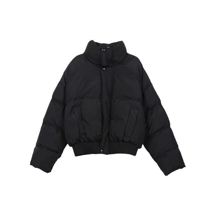 Insulating Men's Short Puffer Coat - Boxy Cropped, Linen