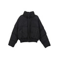 Insulating Men's Short Puffer Coat - Boxy Cropped, Linen