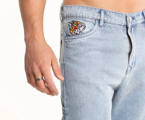 Jean Rusty Dungaree Denim Celeste