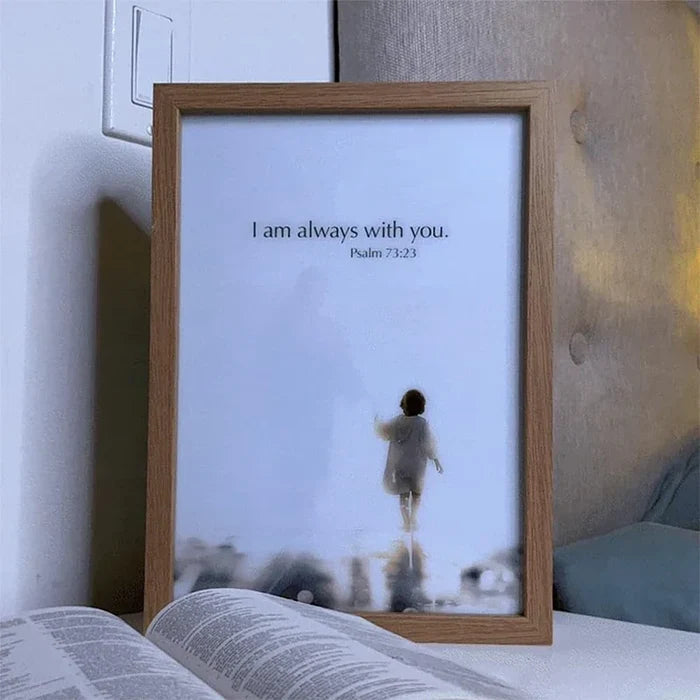 Jesus LED 4D Wall Art Lamp Picture Frame PVC Devotional