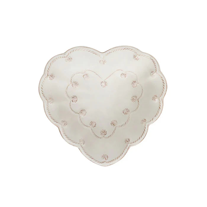 Juliska 6.5” Heart Bowl - Whitewash
