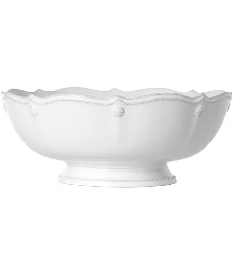 Juliska Berry & Thread 11" Footed Fruit Bowl - Whitewash