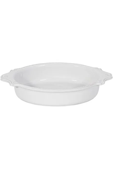 Juliska Berry & Thread 13" Oval Baker - Whitewash