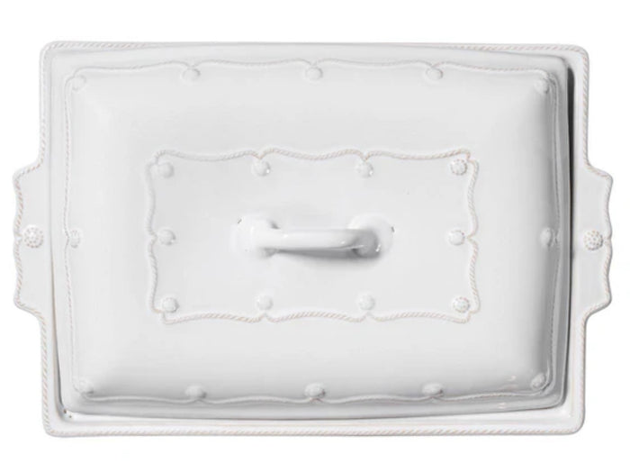 Juliska Berry & Thread Baker 13" Baker w/Lid - Whitewash