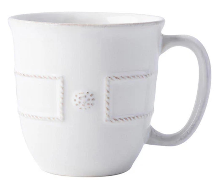 Juliska Berry & Thread French Panel Mug - Whitewash