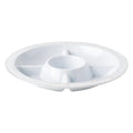 Juliska Berry & Thread Melamine 15" Crudite Platter - Whitewash