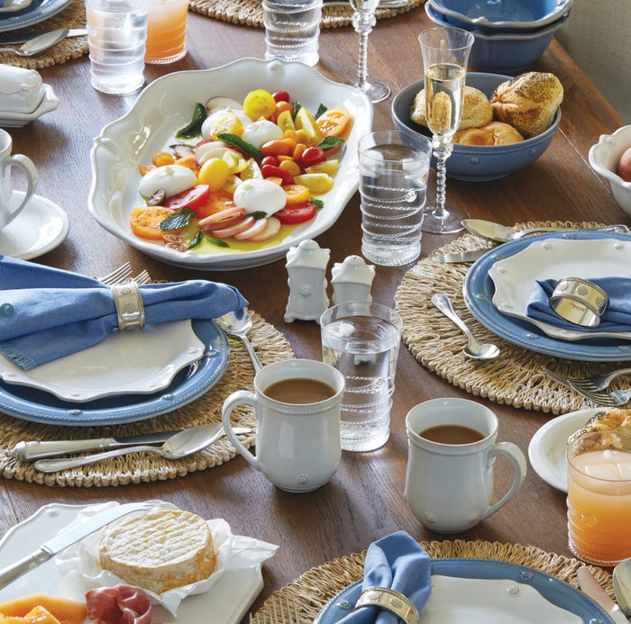 Juliska Berry & Thread Scallop Appetizer Platter- Whitewash
