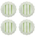 Juliska Cabana Stripe Seagrass Dessert/Salad Plate S/4 - Melamine