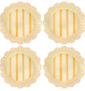 Juliska Cabana Stripe Sunshine Dinner Plate S/4 - Melamine