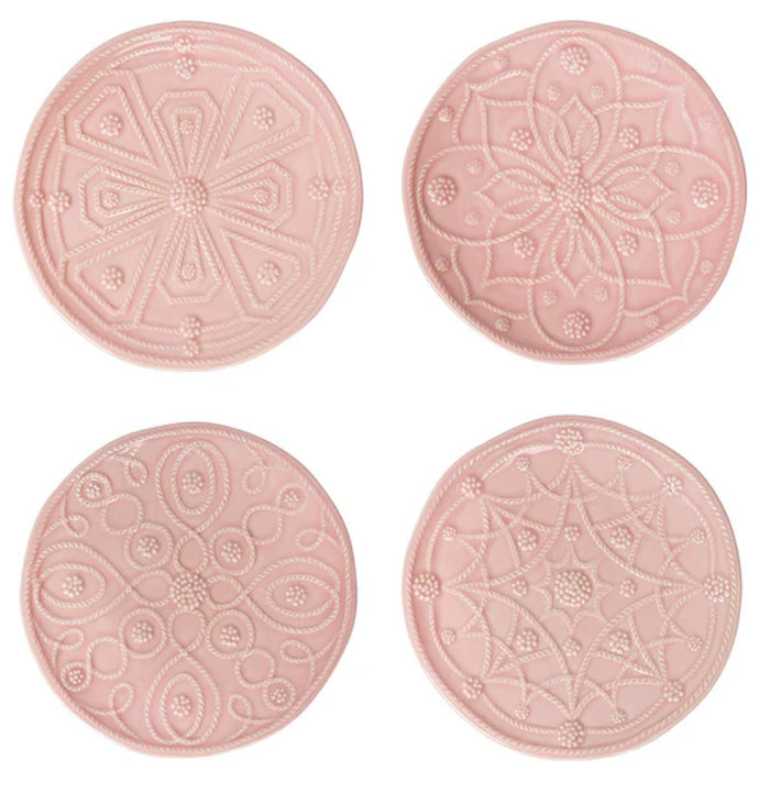 Juliska Jardins Du Monde Side/Cocktail Plate S/4 - Blush