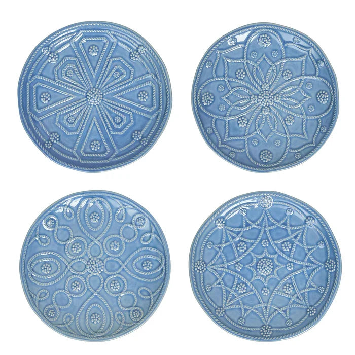Juliska Jardins Du Monde Side/Cocktail Plate S/4 - Chambray