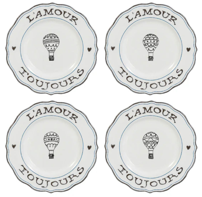 Juliska L’Amour Toujours Dessert/Salad Plate S/4