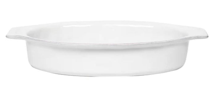 Juliska Puro 16" Oval Baker - Whitewash