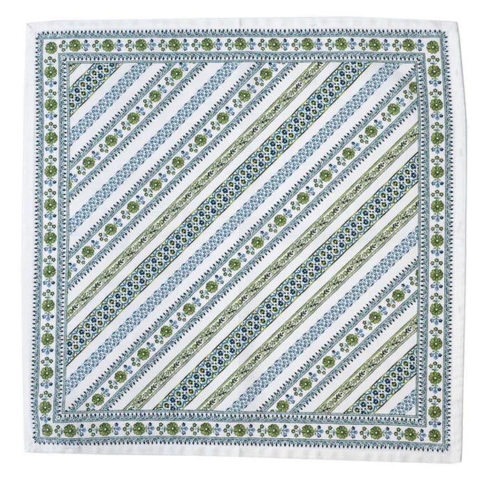 Juliska Villa Seville Stripe Napkin - Green