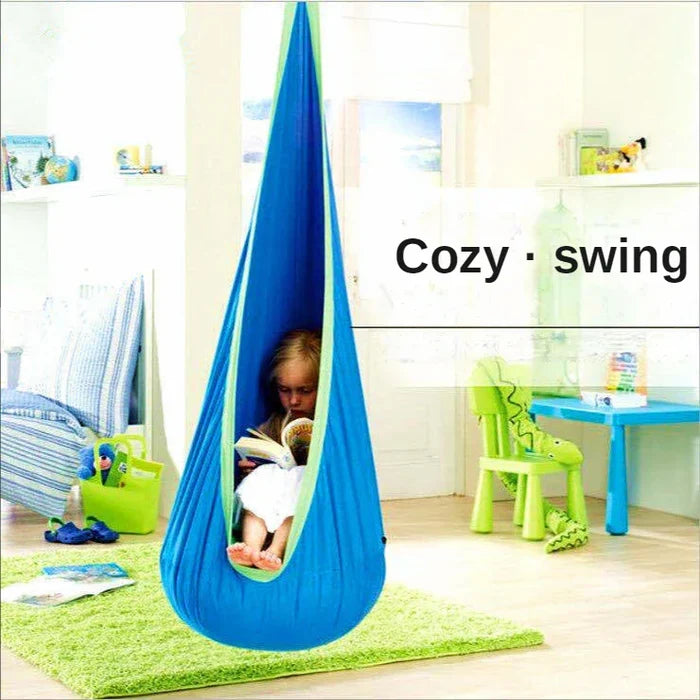 Kids Hanging Chair Parachute Cloth Swing Pod Portable Indoor Courtyard Fall 2025 Cozy Inflatable Cushion